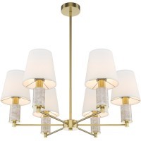 Люстра на штанге с благородным серым мрамором Maytoni MOD483PL-06BS