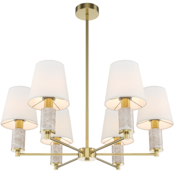 Люстра на штанге с благородным серым мрамором Maytoni MOD483PL-06BS