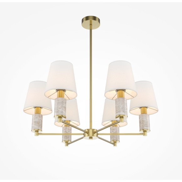 Люстра на штанге с благородным серым мрамором Maytoni MOD483PL-06BS