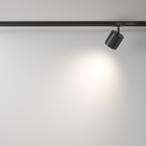 Однофазный двужильный трековый светильник Maytoni Unity TR088-1-GX53-B POLAR под сменную лампу GX53