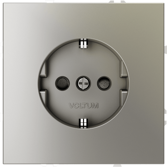 VLS110201 Рамка стеклянная для электрических изделий VOLTUM серии S70 на 2 поста белого цвета из стекла