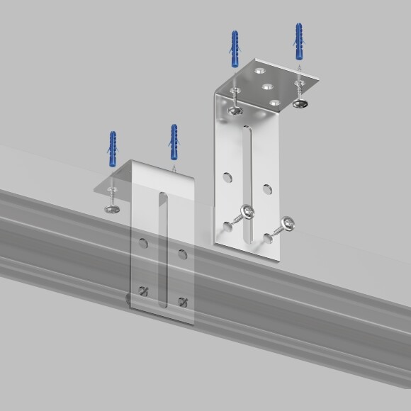 Комплект из 2 монт. планок для шинопроводов в натяжные потолки TR3045-AL