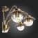 SLE110102-07 Светильник потолочный Античная бронза/Прозрачный E14 7*40W GARONNI