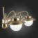 SLE110102-07 Светильник потолочный Античная бронза/Прозрачный E14 7*40W GARONNI