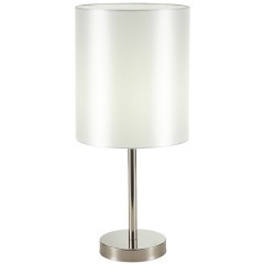 SLE107304-01 Прикроватная лампа Никель/Белый E14 1*40W NOIA