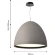 Favourite Halva 4813-6P Современный подвесной светодиодный светильник в стиле минимализм, серый матовый полусфера диаметром 60 см, матовый акриловый рассеиватель, LED 50Вт 3000K 4191Лм CRI90 120° IP20 220В