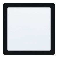 99189 Светодиодный встраиваемый светильник FUEVA 5, 17W (LED), 216х216, ET26, 2100lm, 4000K, сталь, черный