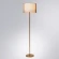 Arte Lamp Dream A4110PN-1PB Напольный светильник, торшер классического стиля с абажуром диаметром 40 см и высотой 158см, плафон белый текстиль, медный металл, лампа E27 1шт до 60Вт IP20 220В, выключатель на проводе в розетку