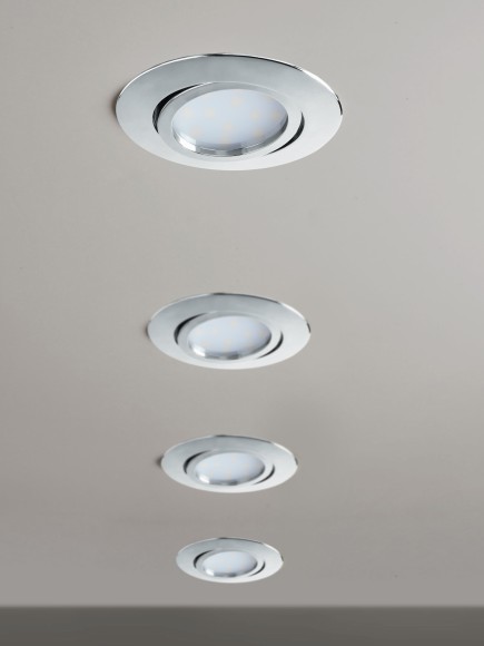 95848 Светодиодный встраиваемый светильник PINEDA регулир., 1х6W(LED), ?84, пластик, хром 95848 Светодиодный встраиваемый светильник PINEDA регулир., 1х6W(LED), ?84, пластик, хром