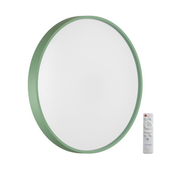 7743/EL COLOR SN Светильник светодиодный потолочный пластик/белый/зеленый LED 70Вт 3000-6000К D480 IP43 пульт ДУ MAVIC