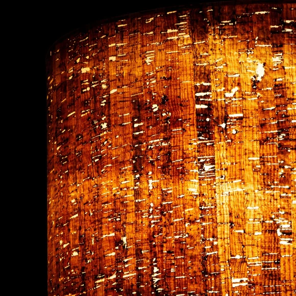 Arte Lamp STRAW A7089SP-1BK Подвесной современный светильник в эко стиле, с плафоном из натуральной пробки диаметром 38 см, основание черный металл, макс. высота 105 см, лампа E27 1шт до 40Вт IP20 220В