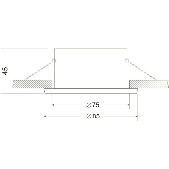 Встраиваемый светильник Maytoni DL032-2-01B Zoom IP65 под лампу 1xGU10 50W