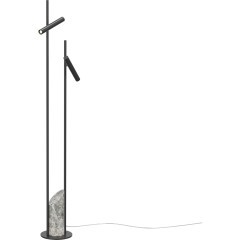 MOD460FL-L6B3K Торшер с основанием из мрамора и черного металла, независимый выкл. на каждом плафоне, 6Вт 250Лм 3000К CRI80 180° Maytoni Trust