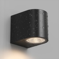 DK9790-BK Черный настенный уличный светильник Denkirs NARVIK IP44 1хGU10, черный, алюминий