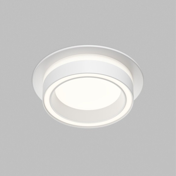 Встраиваемый точечный светильник Denkirs GLOW DK-DH2010-WH (GX53, LED, 15 Вт, IP20, белый, алюминий, акрил)
