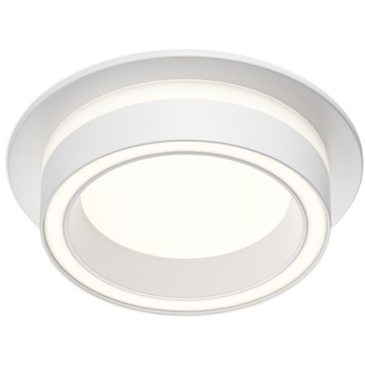 Встраиваемый точечный светильник Denkirs GLOW DK-DH2010-WH (GX53, LED, 15 Вт, IP20, белый, алюминий, акрил)