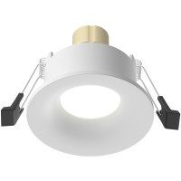 DL027-GU10-W Круглый белый встраиваемый влагозащищенный светильник под сменную лампу GU10 Maytoni SLIM