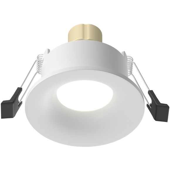 DL027-GU10-W Круглый белый встраиваемый влагозащищенный светильник под сменную лампу GU10 Maytoni SLIM