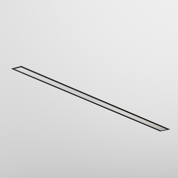 LL313011 Линейный светильник встраиваемый черный 1 метр 3000K 50x35 20Вт