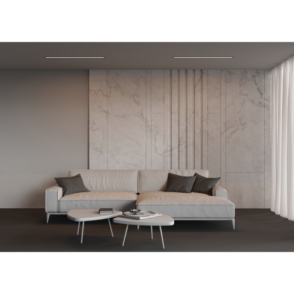 LL313011 Линейный светильник встраиваемый черный 1 метр 3000K 50x35 20Вт