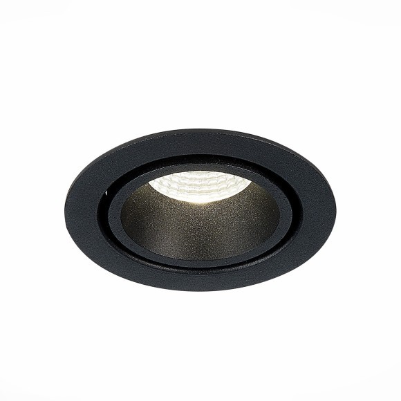 ST705.448.10 Св-к встр. Черный LED 1*10W 4000K 750Lm Ra90 38° IP20 D102xH85 170-240V Встраиваемые светильники ST705.448.10 Св-к встр. Черный LED 1*10W 4000K 750Lm Ra90 38° IP20 D102xH85 170-240V Встраиваемые светильники