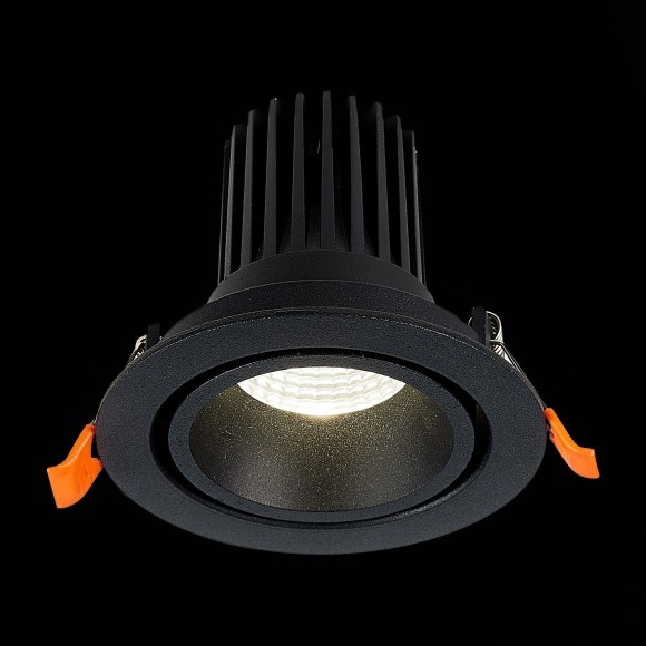 ST705.448.10 Св-к встр. Черный LED 1*10W 4000K 750Lm Ra90 38° IP20 D102xH85 170-240V Встраиваемые светильники ST705.448.10 Св-к встр. Черный LED 1*10W 4000K 750Lm Ra90 38° IP20 D102xH85 170-240V Встраиваемые светильники