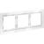 VLS110301 Рамка стеклянная для электрических изделий VOLTUM серии S70 на 3 поста белого цвета из стекла