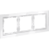 VLS110301 Рамка стеклянная для электрических изделий VOLTUM серии S70 на 3 поста белого цвета из стекла
