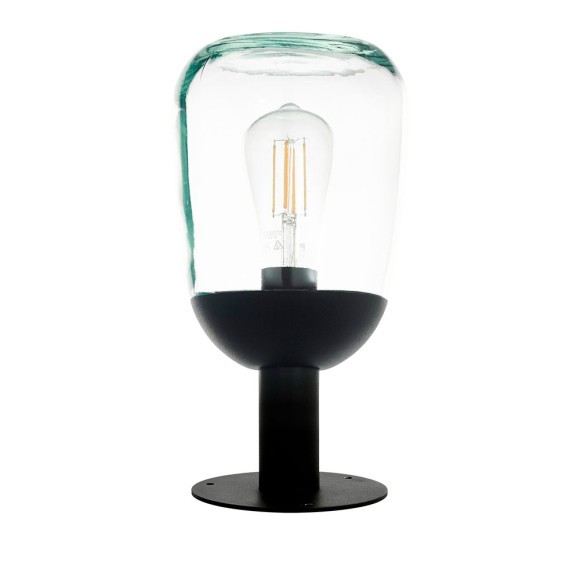 98702 DONATORI Уличный напольный светильник с 1 лампой E27, 60Вт, IP44, стекло, металл, черный