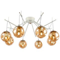 SLE110202-08 Светильник потолочный Белый/Янтарный E14 8*40W CALLETTA