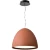 Favourite Halva 4814-3P Современный подвесной светодиодный светильник в стиле минимализм, терракотовый матовый плафон полусфера диаметром 35 см, матовый акриловый рассеиватель, LED 30Вт 3000K 2088Лм CRI90 120° IP20 220В