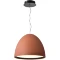 Favourite Halva 4814-3P Современный подвесной светодиодный светильник в стиле минимализм, терракотовый матовый плафон полусфера диаметром 35 см, матовый акриловый рассеиватель, LED 30Вт 3000K 2088Лм CRI90 120° IP20 220В