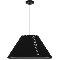 Arte Lamp Fleece A7092SP-1BK Подвесной современный светильник с плафоном 52 см, черный фетровый абажур, черный металл, длина провода 100см, лампа E27 1шт до 40Вт IP20 220В