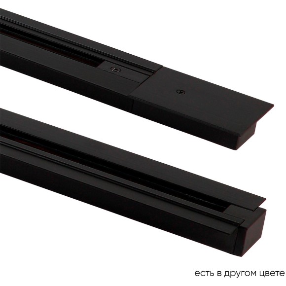 2м черный встраиваемый в ГКЛ однофазный шинопровод Crystal Lux CLT 0.121 01 L2000 BL