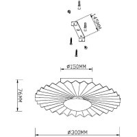 Настенный светильник (бра) Maytoni MOD233WL-L11BS3K