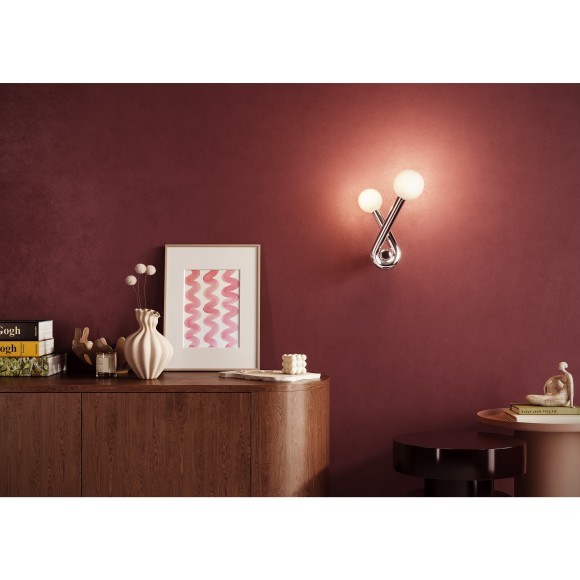 MOD476WL-02PT Хромированный настенный светильник (бра) под 2 лампы G9, без выключателя, Maytoni Vortex MOD476WL-02PT Хромированный настенный светильник (бра) под 2 лампы G9, без выключателя, Maytoni Vortex