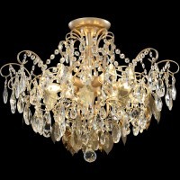 Светильник потолочный Crystal Lux ESMIRALDA PL6 GOLD 0523/106
