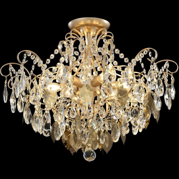 Светильник потолочный Crystal Lux ESMIRALDA PL6 GOLD 0523/106