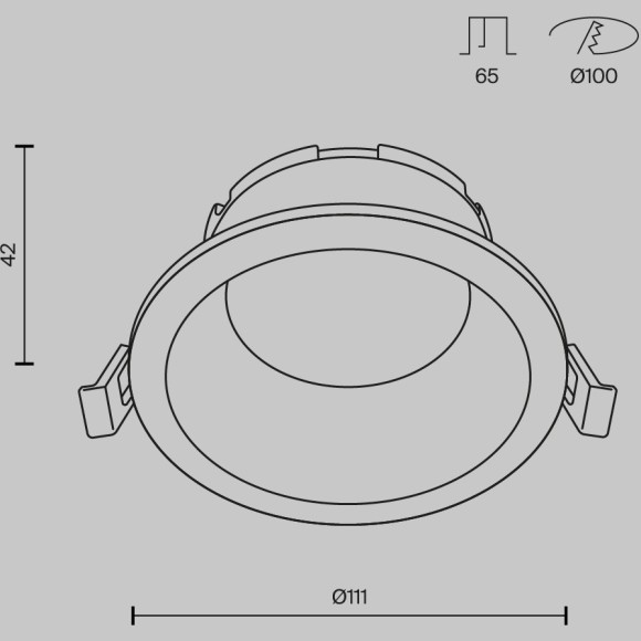 Встраиваемый светильник Technical DL126-GX53-W Встраиваемый светильник Technical DL126-GX53-W