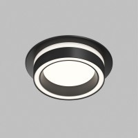 Встраиваемый точечный светильник Denkirs GLOW DK-DH2010-BK (GX53, LED, 15 Вт, IP20, черный, алюминий, акрил)
