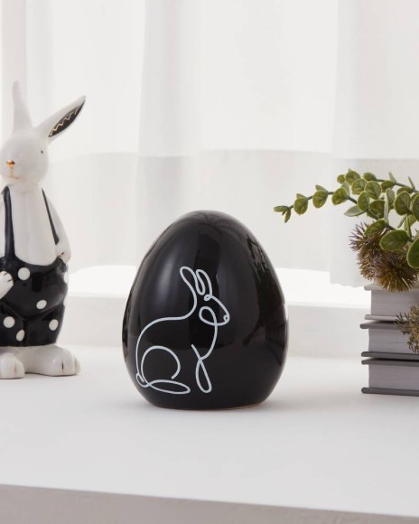 427909 Фигурка Яйцо GOPENG ?90, H120 фарфор, черный, белый