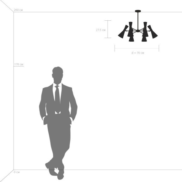 Люстра потолочная Lightstar 816066 Dumo под лампы 6xE14 240W