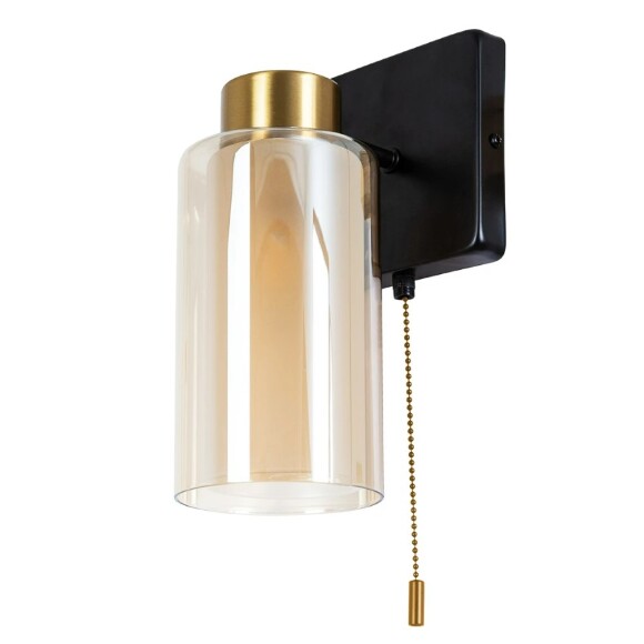 Бра Arte Lamp A7027AP-1BK LEO под лампу 1xE14 40W