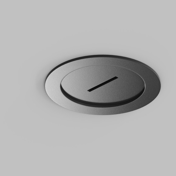 Встраиваемое основание с вводом питания для шинопровода-ремня Denkirs Belty TR5513-BK