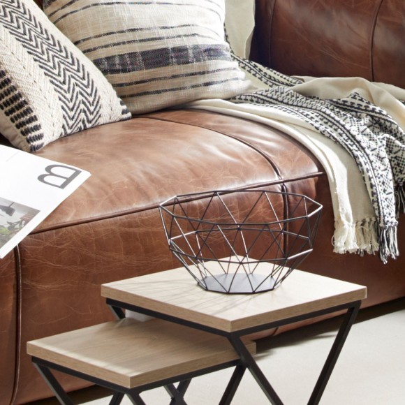 427083 UEDA Декоративная чаша сталь черный H130, D250