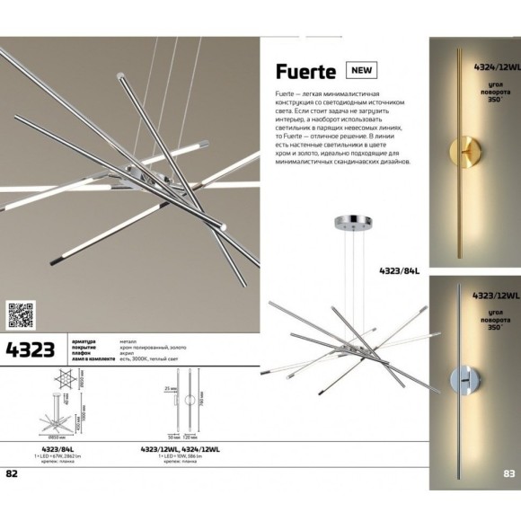 Бра светодиодное Fuerte 4323/12WL