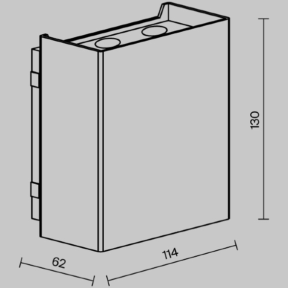 Уличный настенный светильник Outdoor O505WL-L6B3K