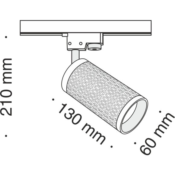 Однофазный двужильный трековый светильник Maytoni Unity TR011-1-GU10-B Focus Design под сменную лампу GU10
