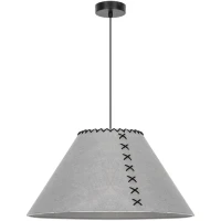 Arte Lamp Fleece A7092SP-1GY Подвесной современный светильник с плафоном 52 см, серый фетровый абажур, черный металл, длина провода 100см, лампа E27 1шт до 40Вт IP20 220В