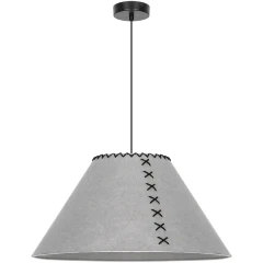 Arte Lamp Fleece A7092SP-1GY Подвесной современный светильник с плафоном 52 см, серый фетровый абажур, черный металл, длина провода 100см, лампа E27 1шт до 40Вт IP20 220В